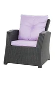 Poduszki ogrodowe - Poduszki na fotel ogrodowy, 52x56x7cm+ 50x56cm., jasny fiolet - miniaturka - grafika 1