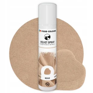Food Colours Velvet Spray Beige 100ml - Dodatki do ciast w proszku - miniaturka - grafika 1