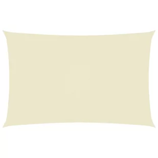 vidaXL Prostokątny żagiel ogrodowy, tkanina Oxford, 3x6 m, kremowy vidaXL - Parasole ogrodowe - miniaturka - grafika 2