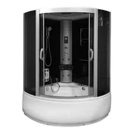 Kabiny z hydromasażem - Duża kabino wanna Spa z hydromasażem i sauną parową 135x135 cm MO-08135 - miniaturka - grafika 1
