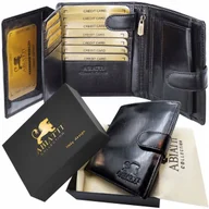 Portfele - Duży Ekskluzywny Skórzany Portfel Męski Antykradzieżowy Ochrona Kart Rfid - miniaturka - grafika 1