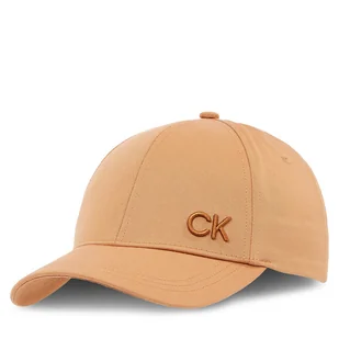 Czapka z daszkiem Calvin Klein K60K612000 Beżowy - Czapki damskie - miniaturka - grafika 1