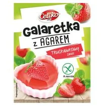 Celiko Bezglutenowa galaretka truskawkowa z agarem 45g - Zdrowa żywność - miniaturka - grafika 3