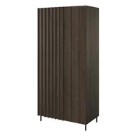 Szafy - Szafa dwudrzwiowa PIEMONTE 01 jesion portland/czarny - miniaturka - grafika 1