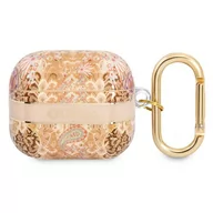 Akcesoria do słuchawek - Etui Guess do AirPods 3 cover złoty/gold Paisley Strap Collection - miniaturka - grafika 1