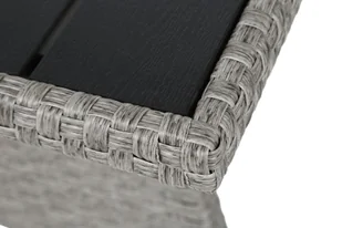 Narożne meble ogrodowe technorattanowe Lagos Muddy Grey / Black Melange - Meble ogrodowe - miniaturka - grafika 12