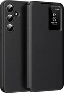 Etui i futerały do telefonów - Etui z klapką Smart View Supero do Samsung Galaxy S24, czarne - miniaturka - grafika 1