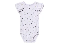 Body dla niemowląt - Lupilu Body niemowlęce z bawełną organiczną Serca / biały 74/80 - miniaturka - grafika 1