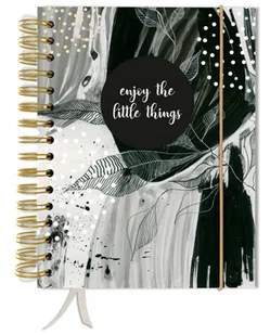 Bullet journal 180 stron notatnik pamiętnik A5+ kropki gumka - Notesy i bloczki - miniaturka - grafika 1