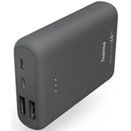 Powerbanki - Powerbank HAMA Power Pack Supreme 10HD 10000 mAh Szary - miniaturka - grafika 1