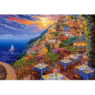 Puzzle 1500 elementów Romantyczny wieczór w Positano Włochy - Puzzle - miniaturka - grafika 1