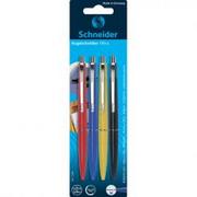 Długopisy - Schneider piśmiennicze długopis Office, mechanizm druku, M, niebieski, 4er blistrowa sortowane 73290 - miniaturka - grafika 1
