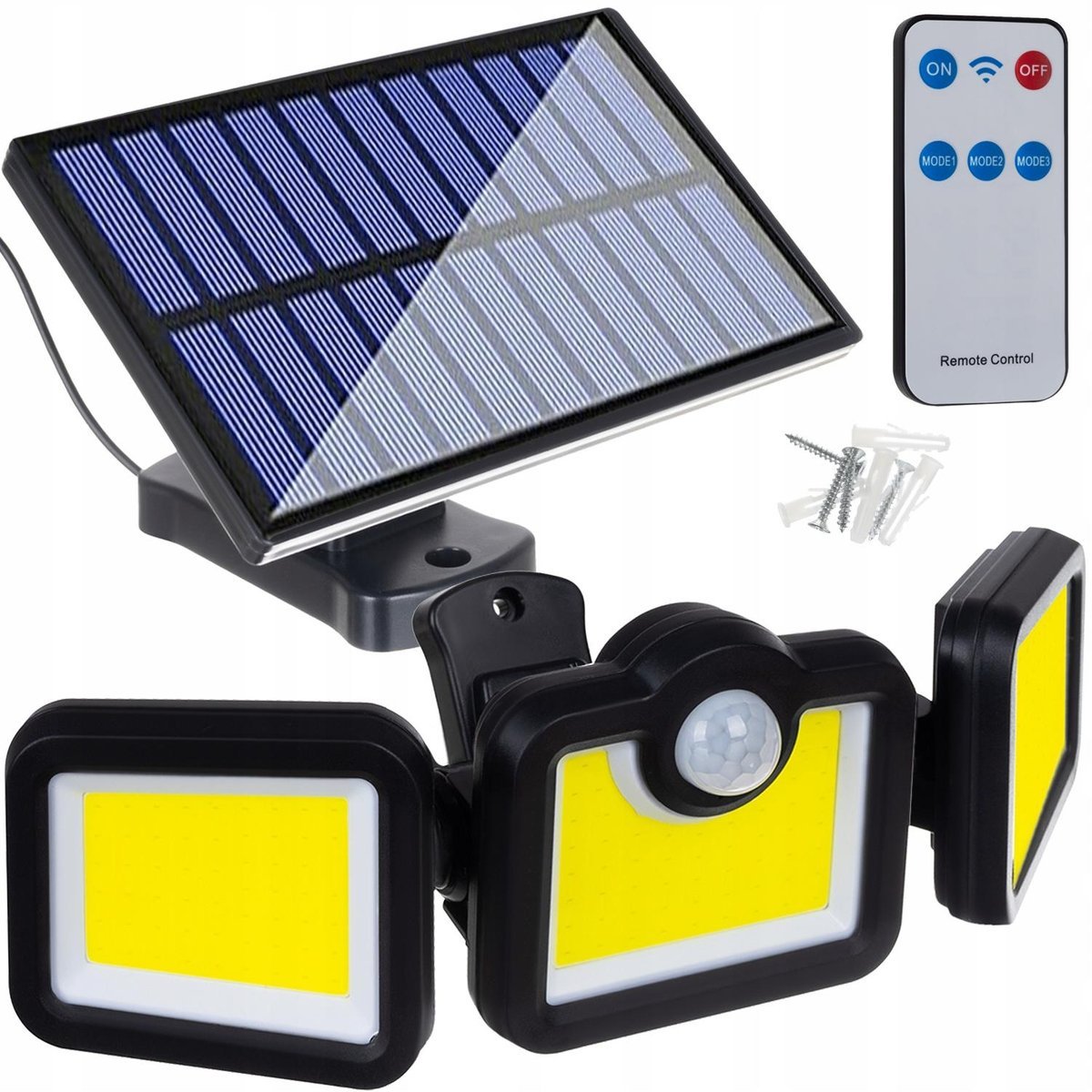 LAMPA SOLARNA Z CZUJNIKIEM RUCHU ZMIERZCHU 171 COB