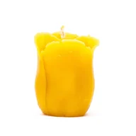 Świece - Świeca z wosku pszczelego róża pąk prezent dla Nauczyciela - miniaturka - grafika 1