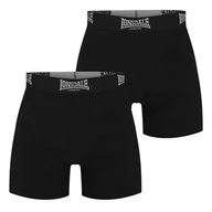 Majtki męskie - 2x Bokserki Lonsdale TRUNKS czarne w pudełku, Rozmiar XXL - miniaturka - grafika 1