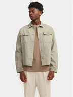 Kurtki męskie - Jack&Jones Kurtka jeansowa Chase 12249029 Beżowy Loose Fit - miniaturka - grafika 1