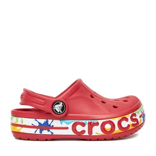 Klapki Crocs C-BAYABAND CLOG T 211683-6EN Czerwony - Buty dla chłopców - miniaturka - grafika 1