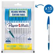 Długopisy - Paper Mate Długopis ze skuwką Paper Mate 045 medium 1,0 mm) niebieski 15 szt 2108127 2108127 - miniaturka - grafika 1