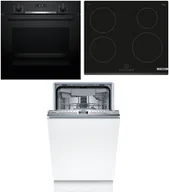 Zestawy AGD - Zestaw AGD do zabudowy Bosch Piekarnik elektryczny HBG5370B0 + Płyta indukcyjna PUE63RBB5E + Zmywarka SPV4HMX10E - miniaturka - grafika 1