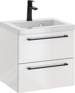Szafki łazienkowe - Szafka z Umywalką ROSEN 50 cm - Uchwyt Czarny - miniaturka - grafika 1