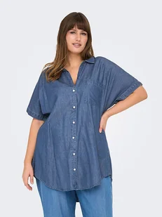 ONLY Carmakoma Koszula "Penna" w kolorze niebieskim - Bluzki damskie - miniaturka - grafika 1