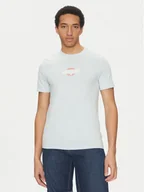 Koszulki męskie - Guess Jeans T-Shirt M5GI23 K8HM0 Niebieski Slim Fit - miniaturka - grafika 1