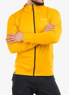 Bluzy sportowe męskie - Polar Salewa Puez PL HD Jacket - gold/black out - miniaturka - grafika 1