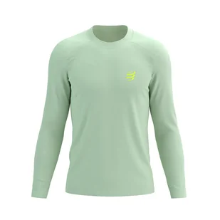 COMPRESSPORT Koszulka biegowa z długim rękawem PERFORMANCE LS T-SHIRT ice flow - Koszulki sportowe męskie - miniaturka - grafika 1