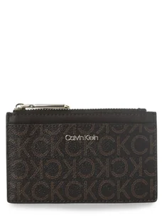 Calvin Klein - Damskie etui na karty, brązowy - Portfele - miniaturka - grafika 1