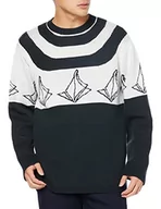 Swetry męskie - Volcom Ravelson sweter męski, czarny, XL - miniaturka - grafika 1