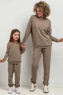 Komplet spodni dresowych w typie jogger, model 38, cappuccino - Komplety damskie - miniaturka - grafika 1