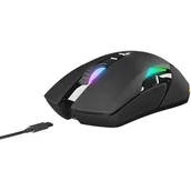 Myszki - Rampage Nova M4 Wireless RGB LED Black - miniaturka - grafika 1