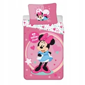 Pościel dla dzieci - Minnie Mouse Pościel Dziecięca 140x200 Różowa Mikrofibra - miniaturka - grafika 1