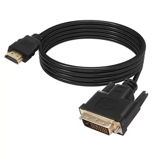 Kabel DVI-HDMI DVI-D Dual Link 1m - Kable - miniaturka - grafika 1