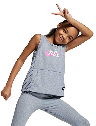 NIKE Kid's NSW Tanktop, popiół łupek/rozproszony niebieski, S