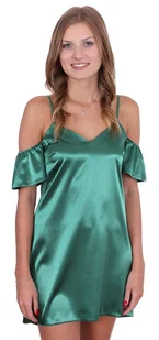 John Zack Zielona, satynowa koszulka nocna S-M - Bielizna nocna - miniaturka - grafika 1