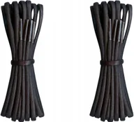 Akcesoria obuwnicze - WOSKOWANE Sznurówki CZARNE Sznurowadła 45 cm ŚREDNIE Okrągłe 3,5 mm G15-87 - miniaturka - grafika 1
