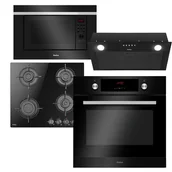 Zestawy AGD - Zestaw AGD do zabudowy Amica Piekarnik EB 7541DB FINE+ Płyta PGCD 6100BoB+ Mikrofalówka AMGB 20E2GB F-TYPE + Okap OMC 6241B - miniaturka - grafika 1