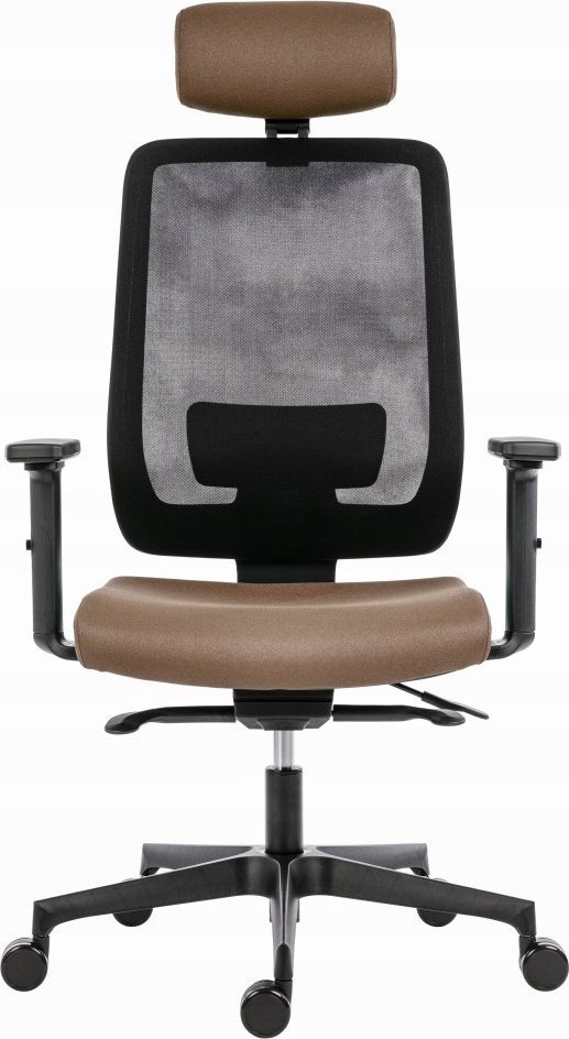 Krzesło biurowe Powerton Ergonomiczny fotel biurowy Lucie, Beż