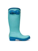 Buty dla dziewczynek - Hunter Kalosze JFT6000RMA Zielony - miniaturka - grafika 1