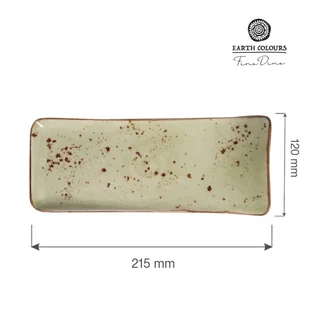 Fine Dine TALERZ SERWINGOWY OLIVE 21,5 x 12 cm PORCELANA EARTH COLOURS - Talerze - miniaturka - grafika 5