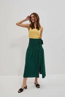 Spódnice - Rozkoloszowana spódnica z wiązaniem-XS - miniaturka - grafika 1