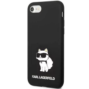 Karl Lagerfeld KLHCI8SNCHBCK iPhone 7/8/ SE 2020/2022 hardcase czarny/black Silicone Choupette - Etui i futerały do telefonów - miniaturka - grafika 2