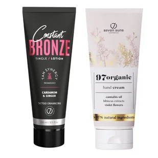 7suns Constant Bronze Tingle Lotion 250ml + Krem Do Rąk 75ml - Balsamy i kremy do opalania - miniaturka - grafika 1