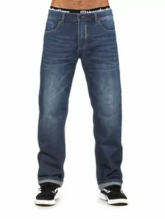Spodnie i spodenki dla chłopców - Horsefeathers PIKE dark blue designer dżinsy męskie - 34 - grafika 1