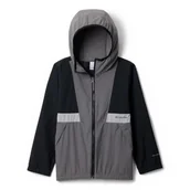 Kurtki i płaszcze dla chłopców - Columbia Youth Boys Spire Valley Windbreaker, Lightweight Windbreaker Jacket, Black/City Grey/Columbia Grey, XS - miniaturka - grafika 1