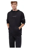 Bluzy męskie - MAVI BLUZA MĘSKA Z KAPTUREM CZARNA Z NADRUKIEM NA PRZODZIE XXL 5DA - miniaturka - grafika 1