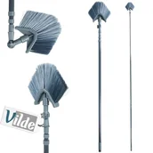 Miotły, szufle, mopy - Miotła teleskopowa do kurzu i pajęczyn trójkątna 140-327 cm - miniaturka - grafika 1