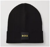 Czapki damskie - Boss Orange czapka zimowa beanie czarny rozmiar uniwersalny - miniaturka - grafika 1