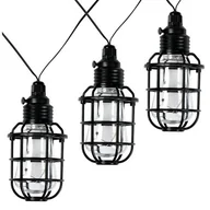 Lampy ogrodowe - Girlanda solarna LED latarnia lampion 3,8m IP44 WW LL LIGHTLOGIC - miniaturka - grafika 1